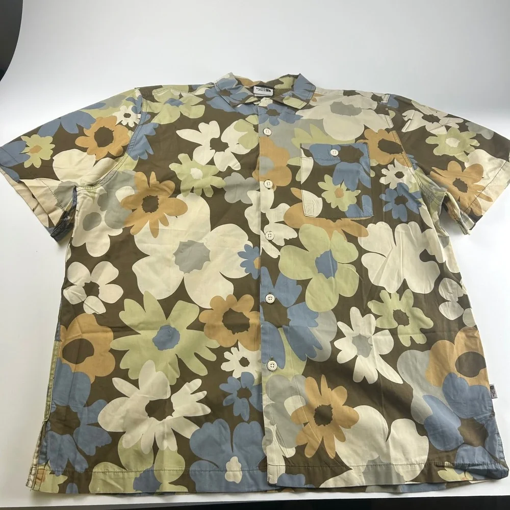 The North Face Men's L Multicolor Short Sleeve Mesh Shirt Valley Floral  Boho